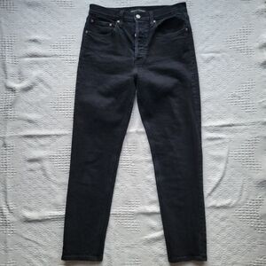 Denim Forum The Yoko High Rise Slim Classic Casual Denim Jean 28L- Black